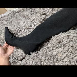 sergio rossi black boot Metallic Heel